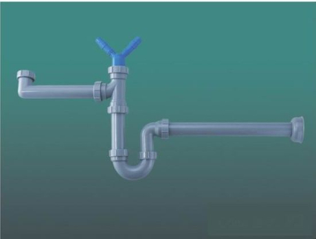 Double Kitchen Sink Plumbing Kit