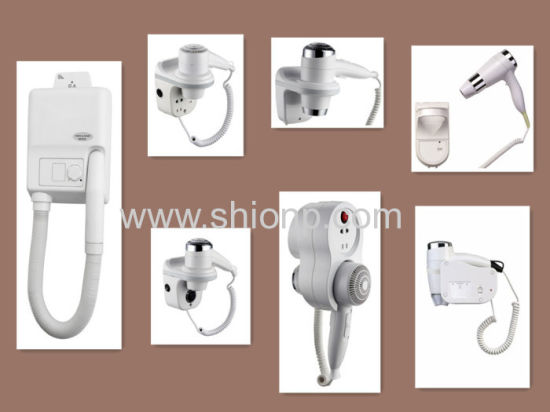 China Hotel Hair Dryers Wall Mounted