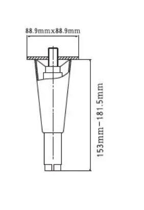 Zamak Kitchen Legs