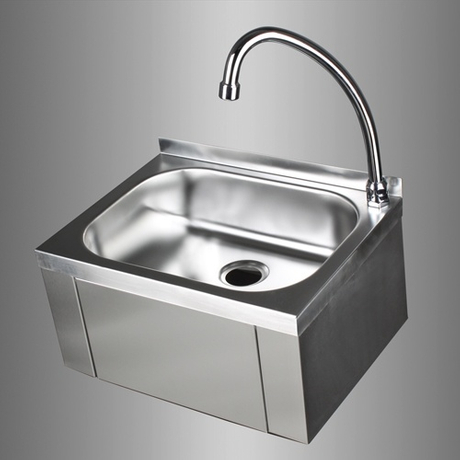 wall hung stainless steel utility sink
