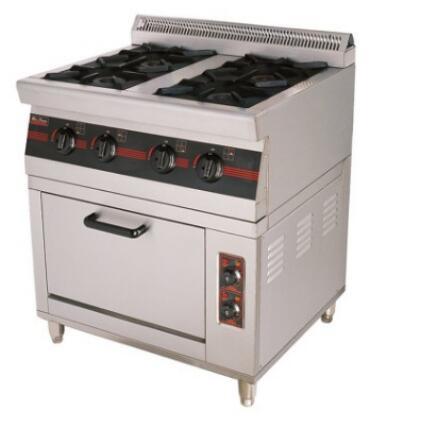 Six-Head Gas Cooker with Electric Oven