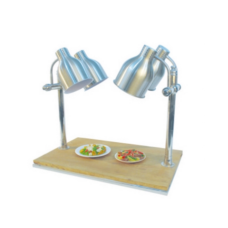 Cucina commerciale Stazione di riscaldamento a quattro lampade Display per alimenti Warme